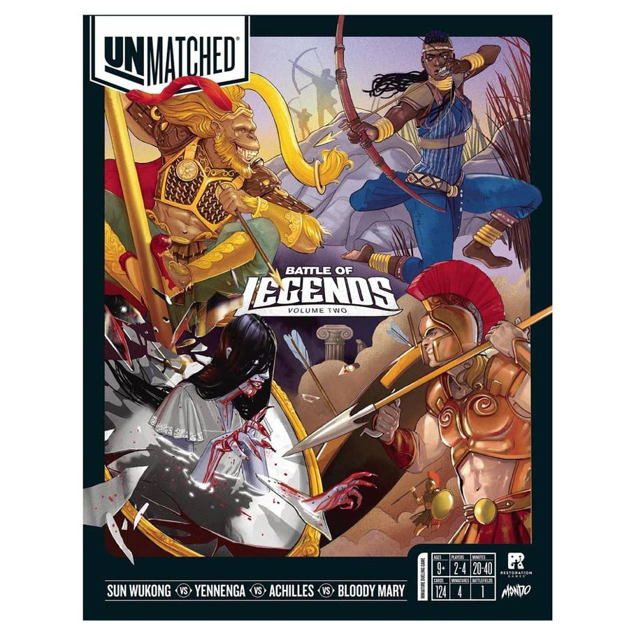 Unmatched: Battle of Legends Vol. 2 - Sun Wukong, Yennenga, Achilles,