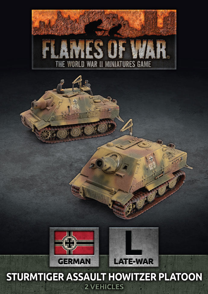 Flames of War: WWII: German (GBX184) - Sturmtiger Assault Howitzer Pla