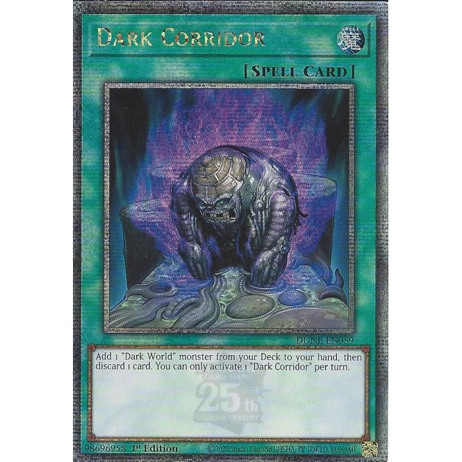 Dark Corridor (DUNE-EN059) Quarter Century Secret Rare - Near Mint 1st