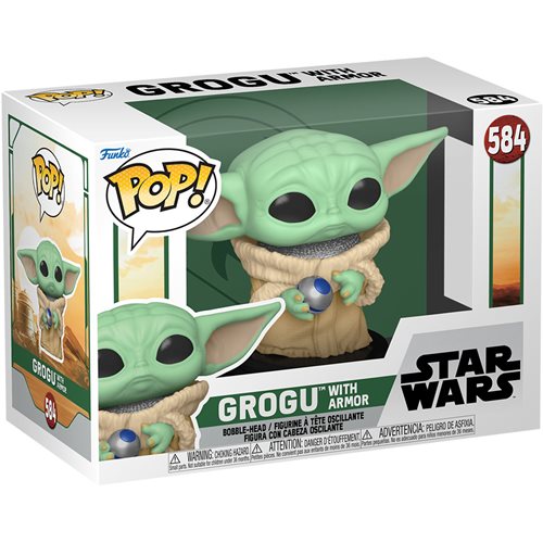 POP Figure: Star Wars The Book of Boba Fett #0584 - Grogu w/ Armor