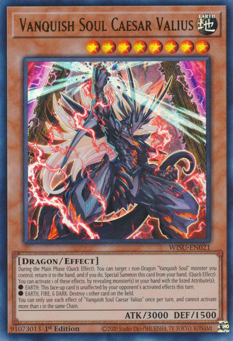 Vanquish Soul Caesar Valius (CR) (WISU-EN021) Collector's Rare - Near