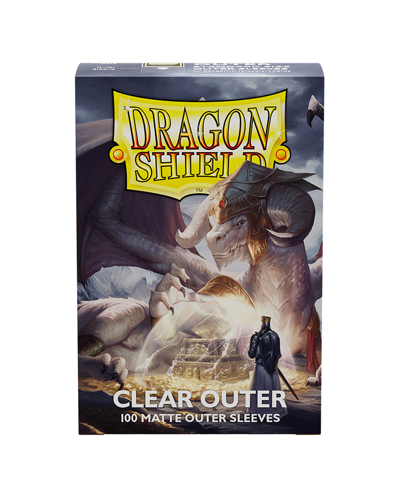 Dragon Shield: Standard - Matte Clear: Outer Sleeves 100 Count