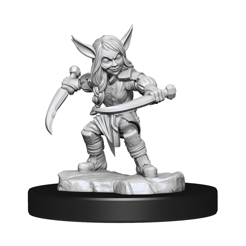 Critical Role: Unpainted Miniatures - Goblin Sorceror and Rogue Female