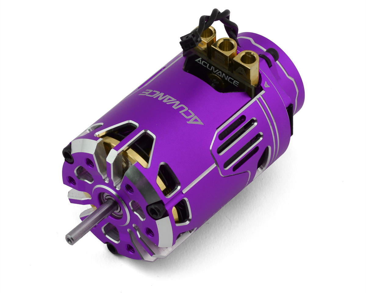 Acuvance Fledge Sensored Brushless Drift Motor W/End Bell Fan (Purple) (10.5T)