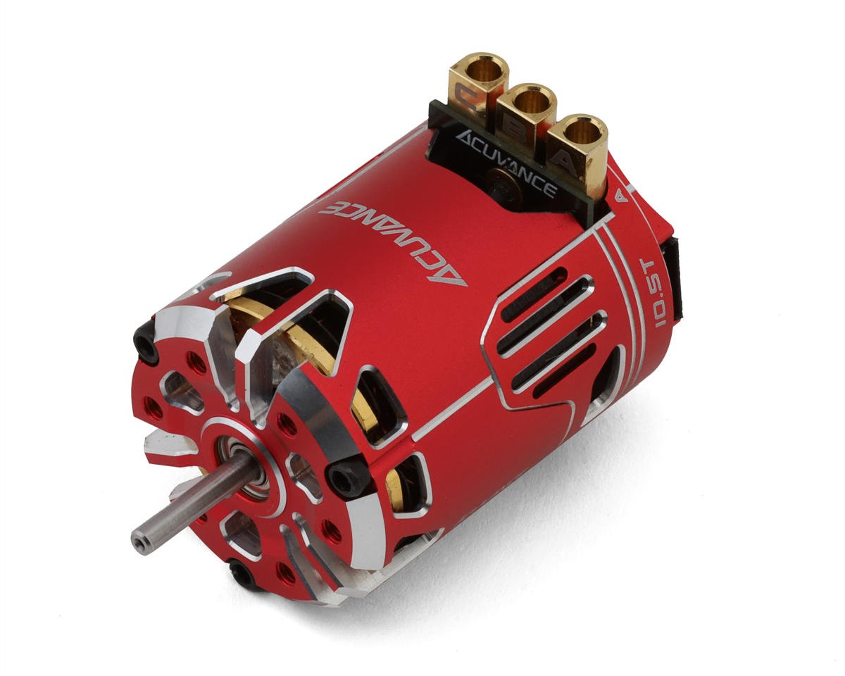 Acuvance Fledge Sensored Brushless Drift Motor (Red) (10.5T)