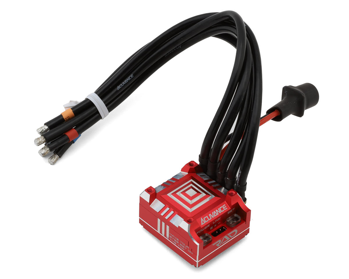 Acuvance RAD Performance Sensored Brushless 1/10 Drift ESC (Red)