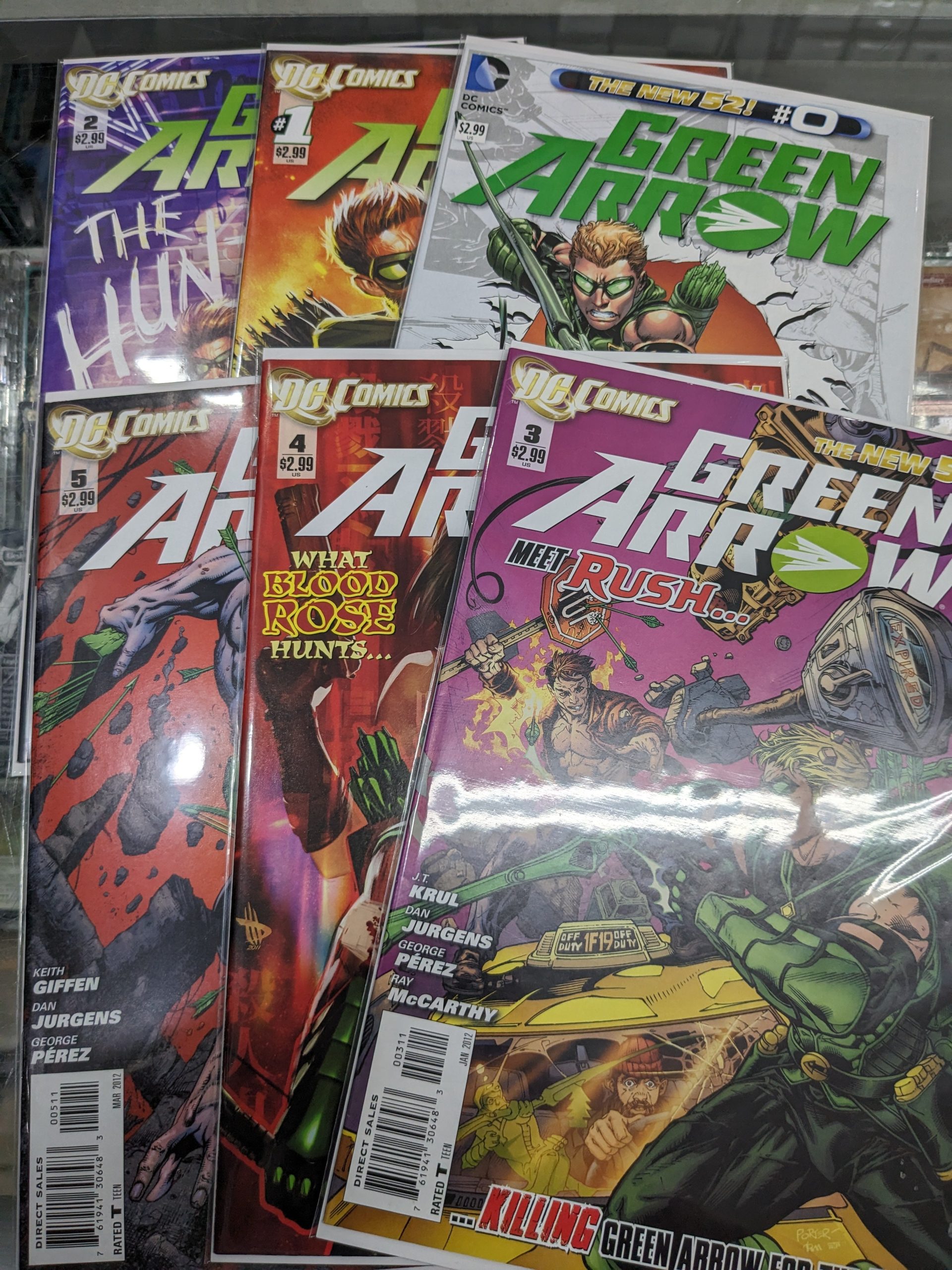 Green Arrow #0-6 Comic Bundle