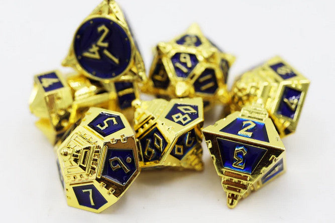 Dice 51: Cobalt Cosmos RPG Metal Dice Set