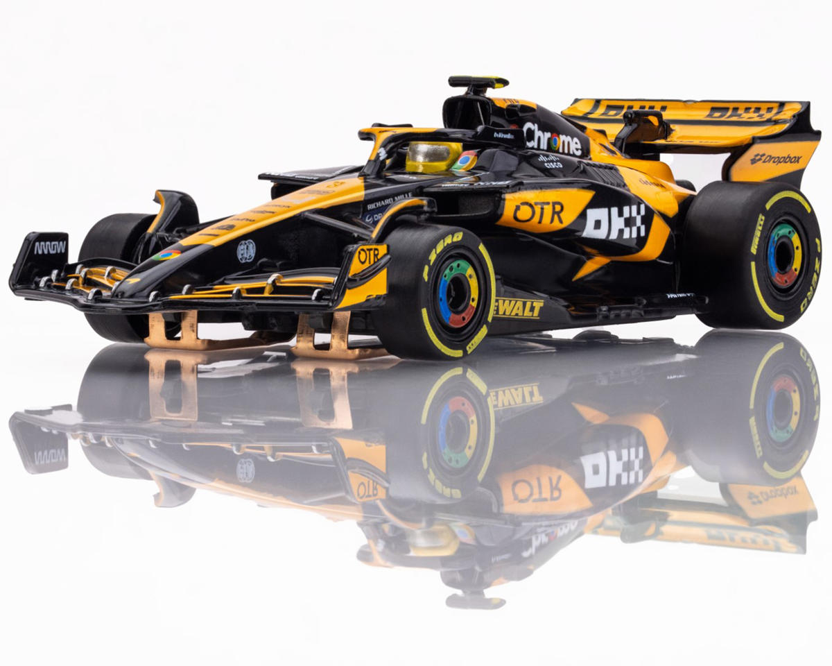 AFX McLaren MCL38 F1 #4 Australian Grand Prix 2024 HO Scale Slot Car (Orange/Black) (LWB) (Mega G+)