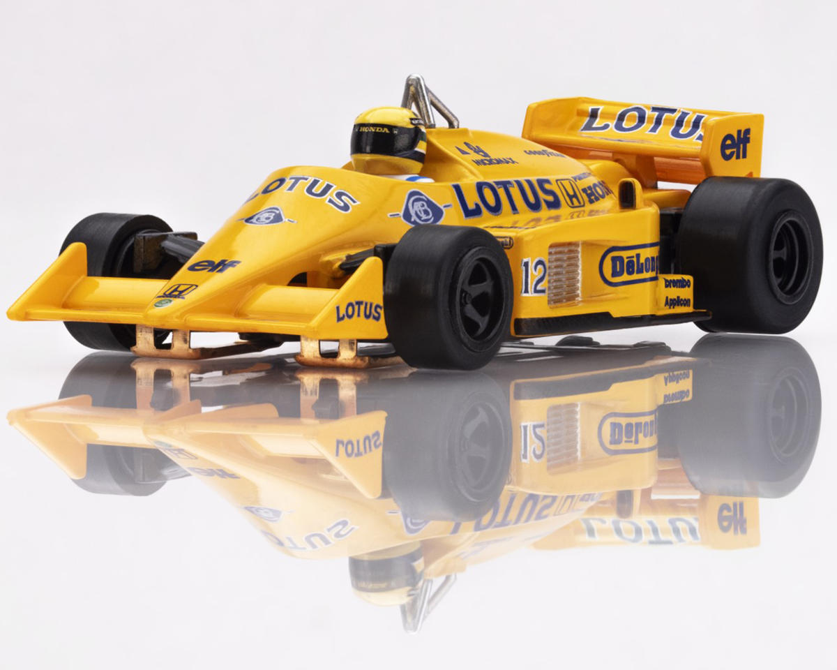 AFX Lotus 97T 1987 HO Scale Limited Edition F1 Slot Car (Black/Yellow) (LWB) (Mega G+)