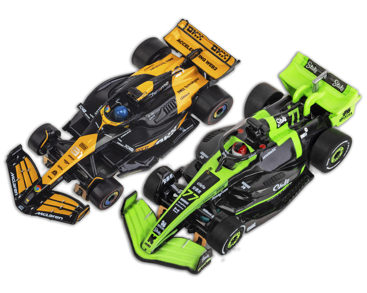 AFX Champions Raceway 2024 Formula Slot Car Track Set w/Two 2024 Formula Cars (LWB) (Mega G+)