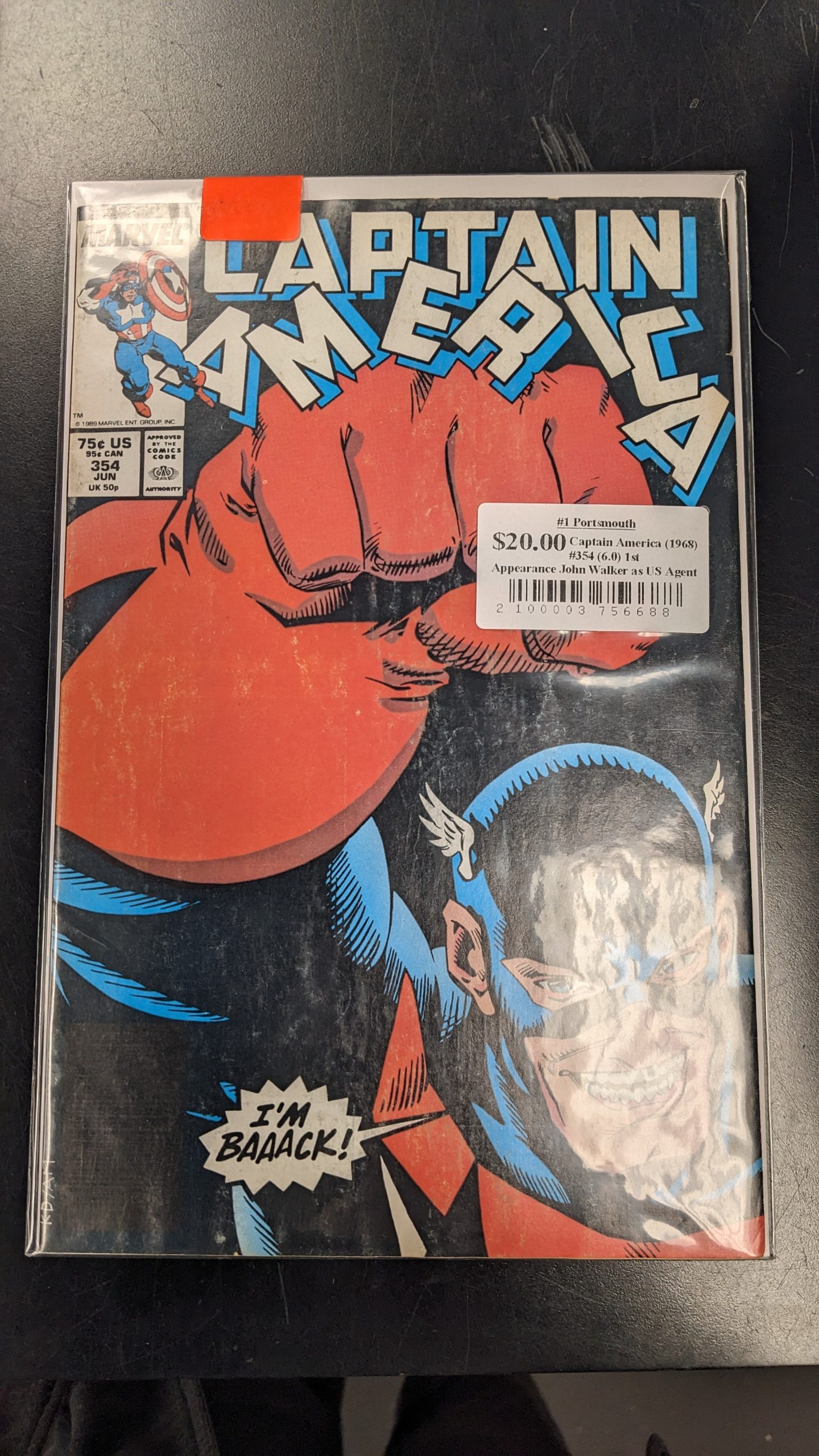 Captain America (1968 Series) #354 (6.0) 1st Appearance John Walker as