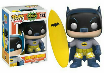 POP Figure: DC Batman 66 #0133 - Surf's Up! Batman (Damaged Box)