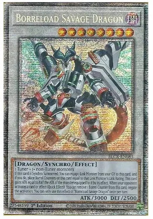 Borreload Savage Dragon (BLCR-EN083) 1st Ed. Starlight Rare Moderate P