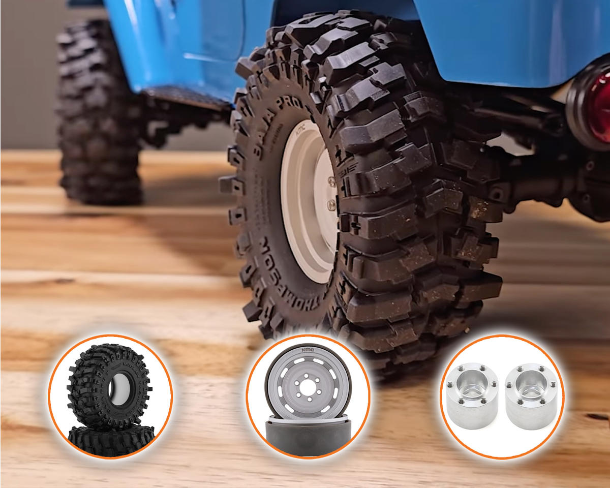 AMain FMS Toyota Land Cruiser FJ40 Optional Wheels & Tires Bundle
