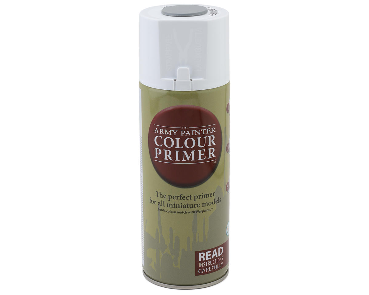 Army Painter Colour Primer Acrylic Hobby Paint Spray (Ash Grey) (400ml)