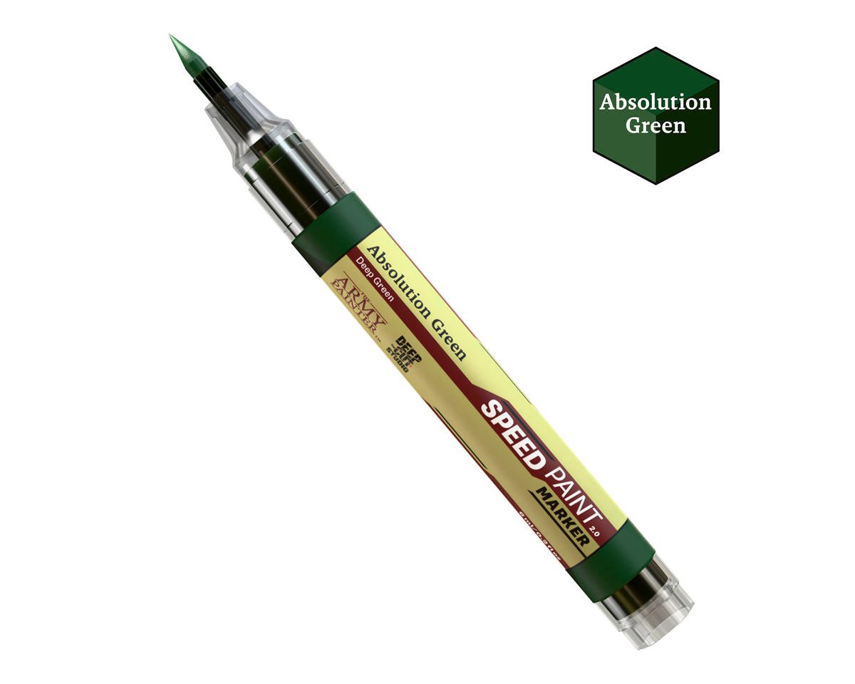 Army Painter Speedpaint 2.0 Felt-Tech Tip Paint Marker (Absolution Green)