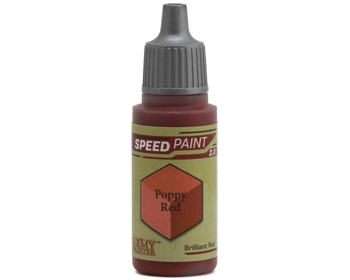 Army Painter Speedpaints Acrylic Hobby Paint (Poppy Red) (18m)