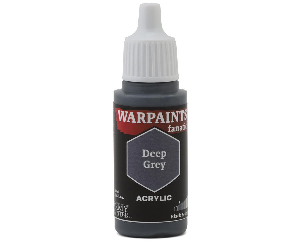 Army Painter Warpaints Fanatic Acrylic Hobby Paint (Deep Grey) (18ml)