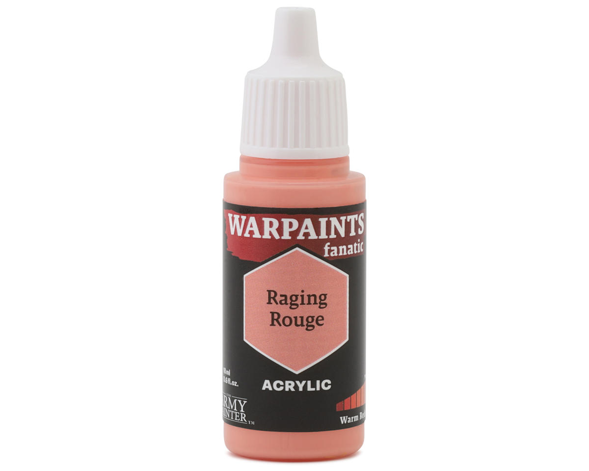 Army Painter Warpaints Fanatic Acrylic Hobby Paint (Raging Rouge) (18m)