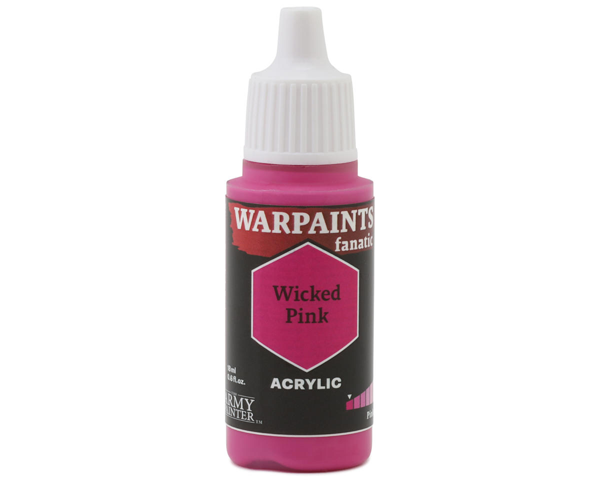 Army Painter Warpaints Fanatic Acrylic Hobby Paint (Wicked Pink) (18m)