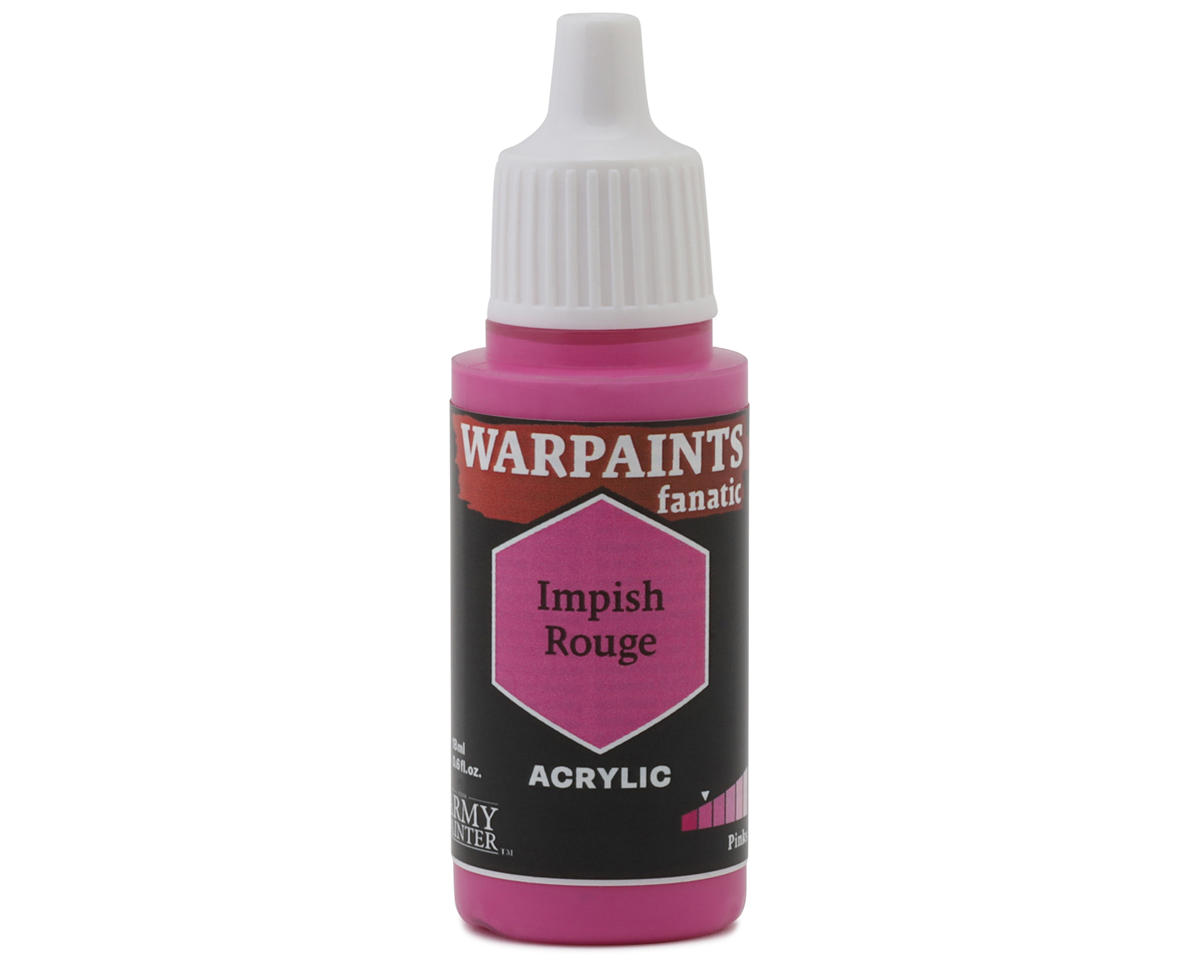 Army Painter Warpaints Fanatic Acrylic Hobby Paint (Impish Rouge) (18m)