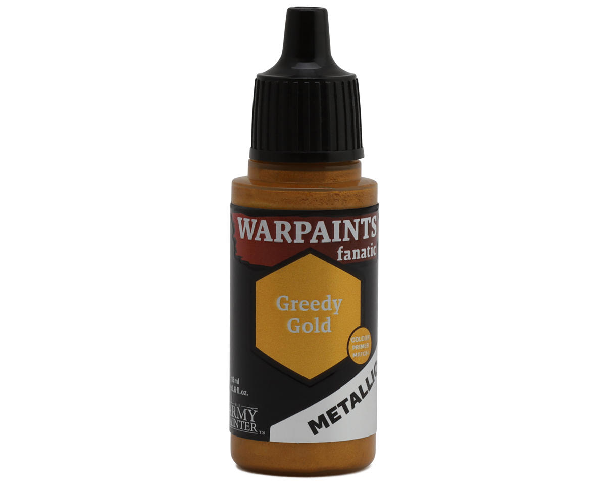 Army Painter Warpaints Fanatic Metallic Acrylic Hobby Paint (Greedy Gold)