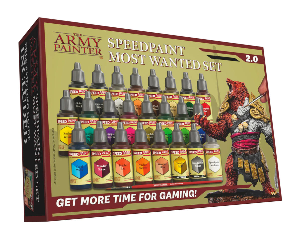 Army Painter Speedpaint Acrylic Model Paint Set (Most Wanted 2.0)