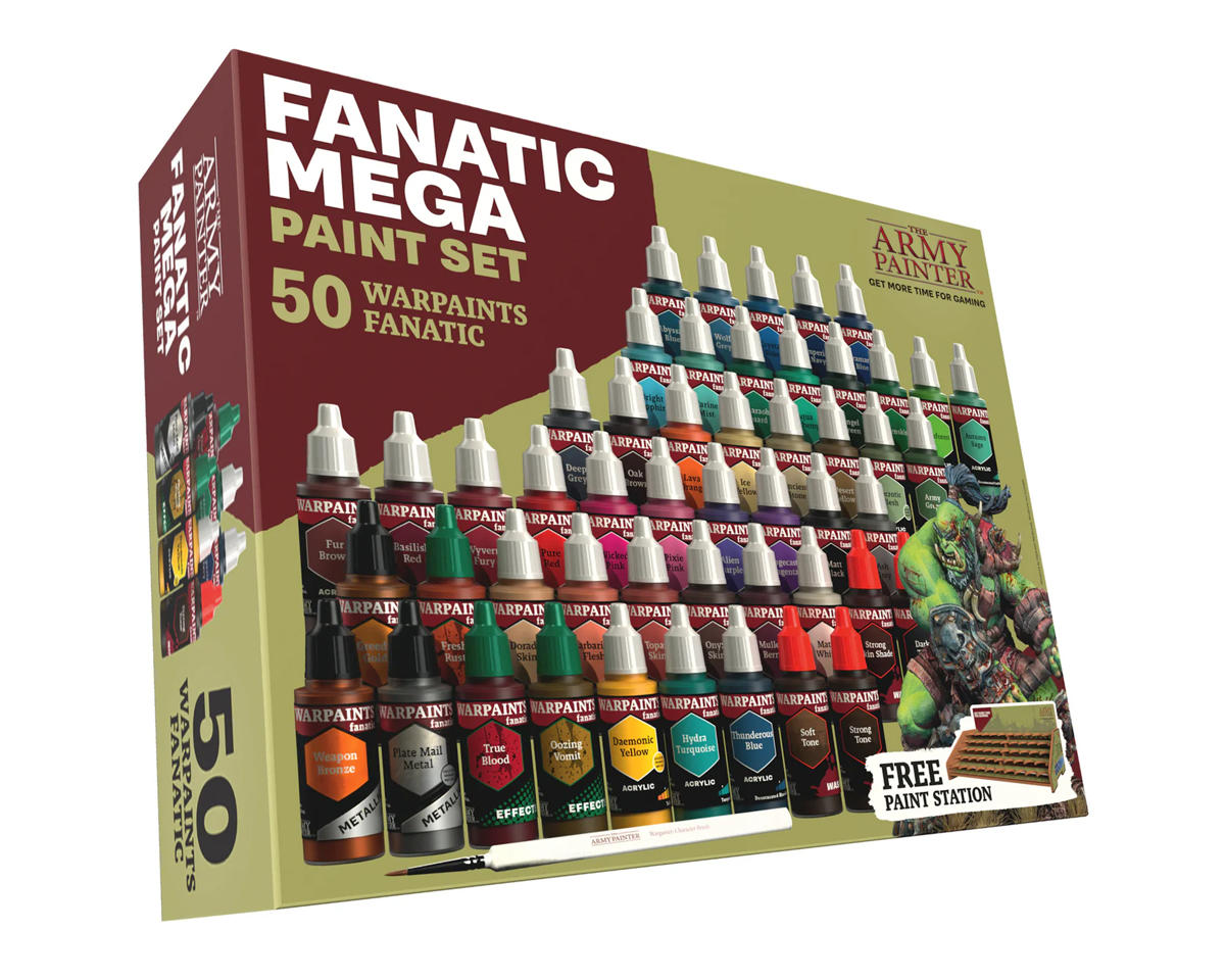 Army Painter Warpaints Fanatic Mega Acrylic Hobby Paint Set