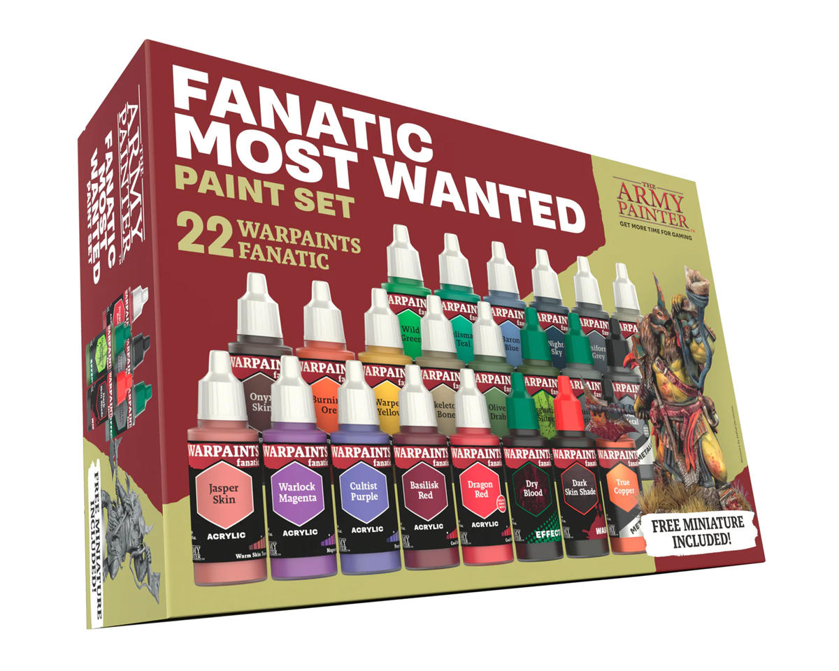 Army Painter Warpaints Fanatic Acrylic Model Paint Set (Most Wanted)
