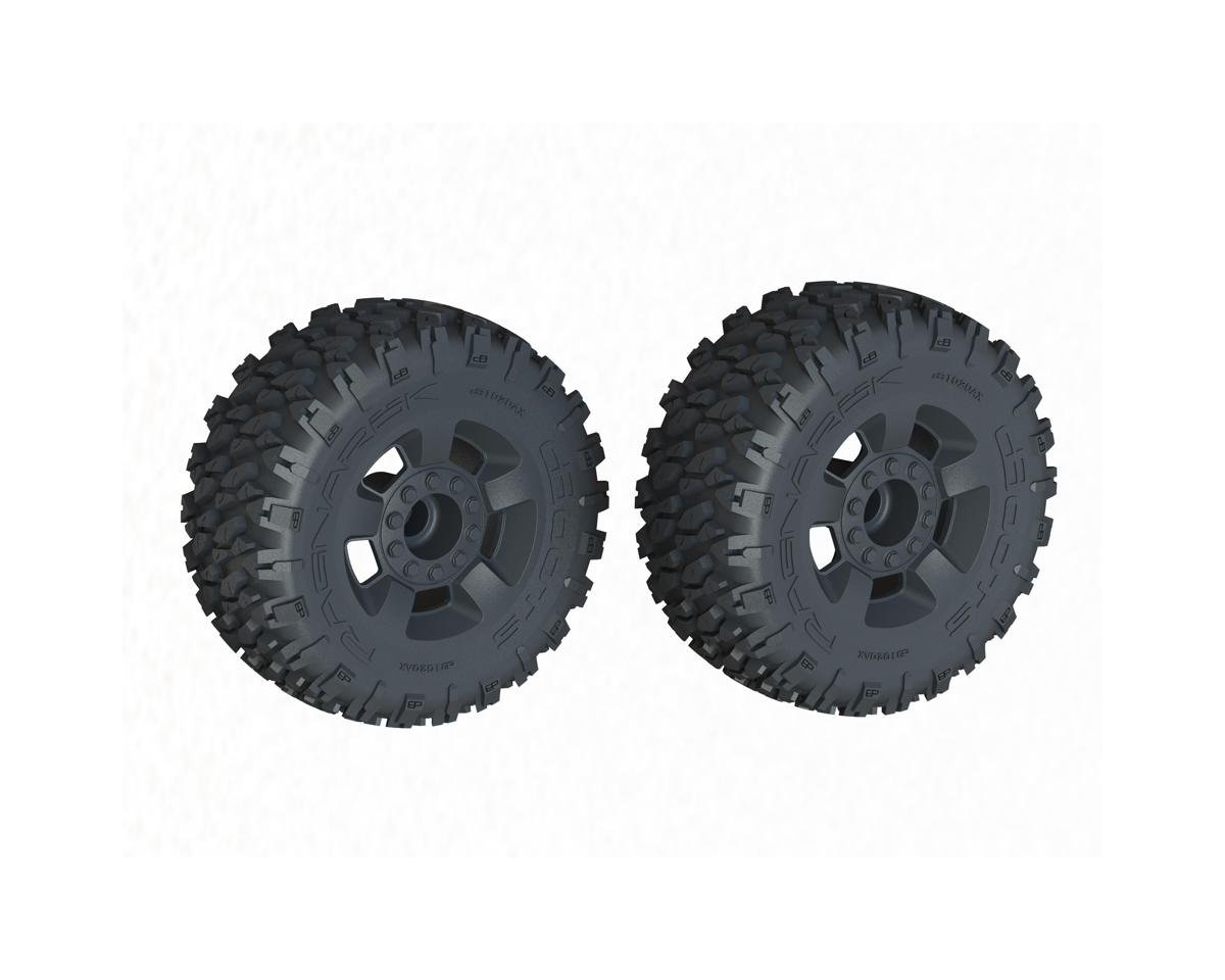 Arrma dBoots 'Ragnarok MT' Tire Set Glued (Black) (2)