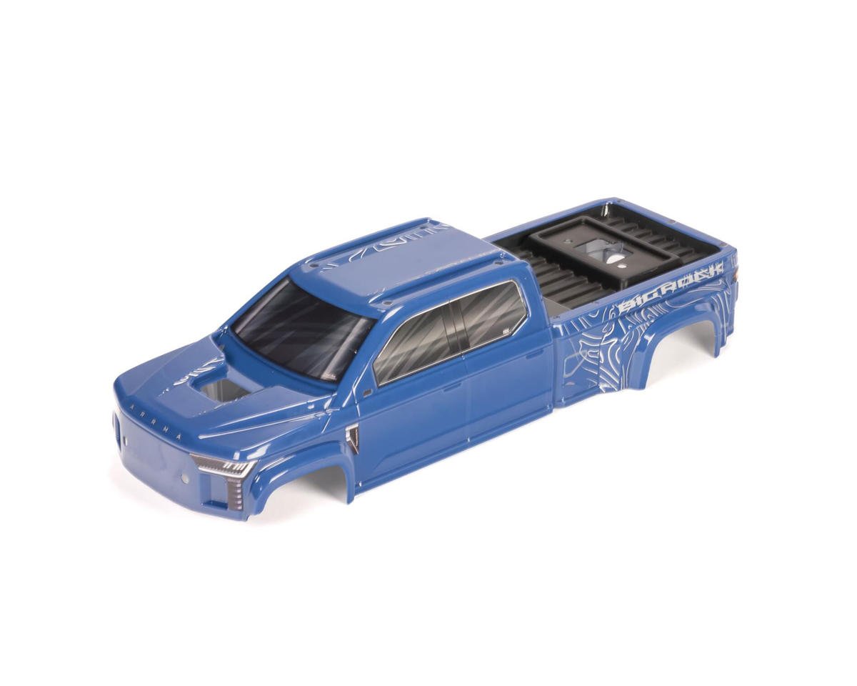 Arrma Big Rock Crew 4X4 Cab Clipless Painted Decaled Trimmed Body (Blue)