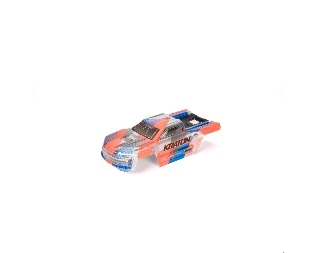 Arrma KRATON 6S BLX V6 1/8 Painted Body w/Decals (Blue/Orange)
