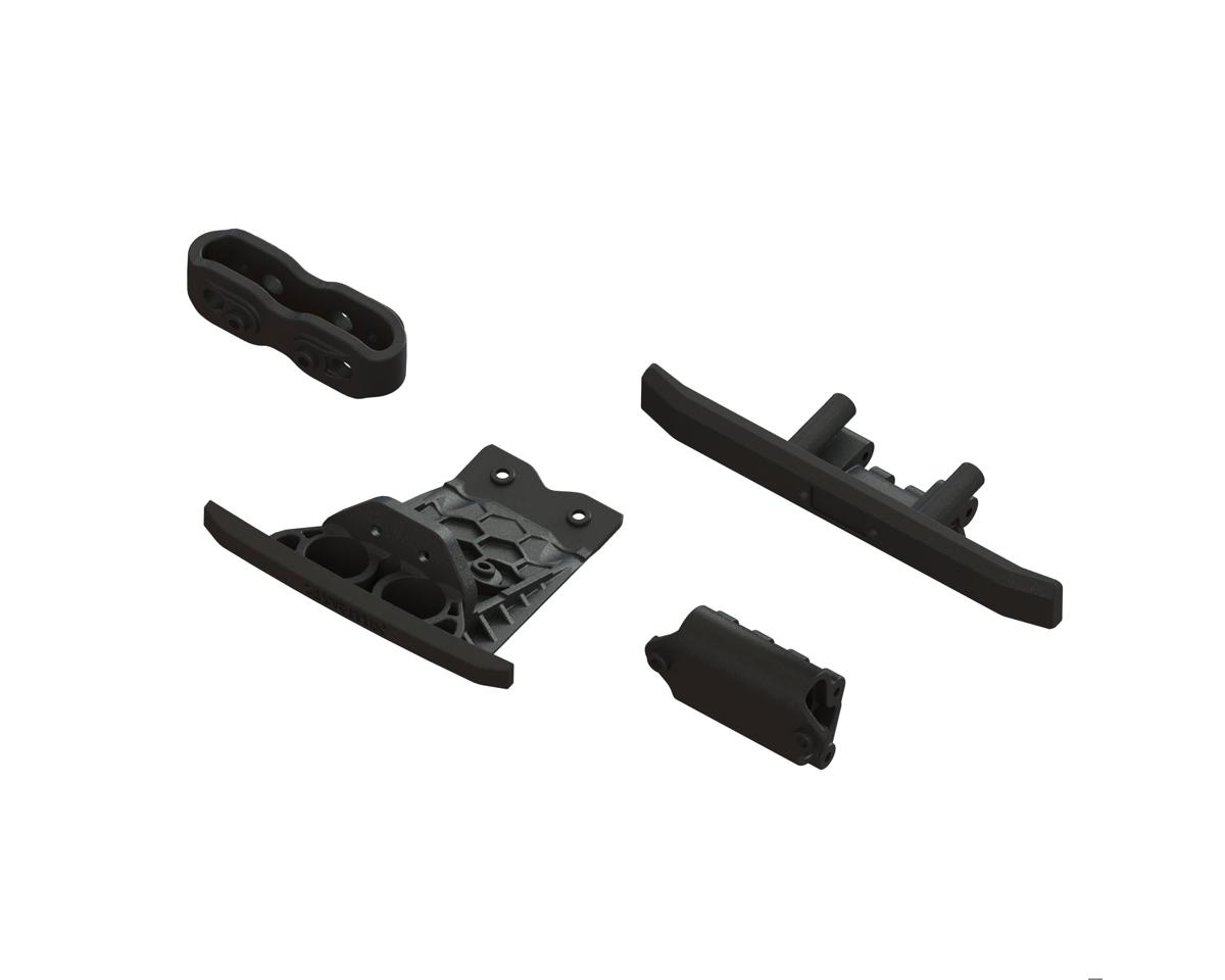 Arrma Vorteks 2WD Lower Skid And Bumper Set (Black)