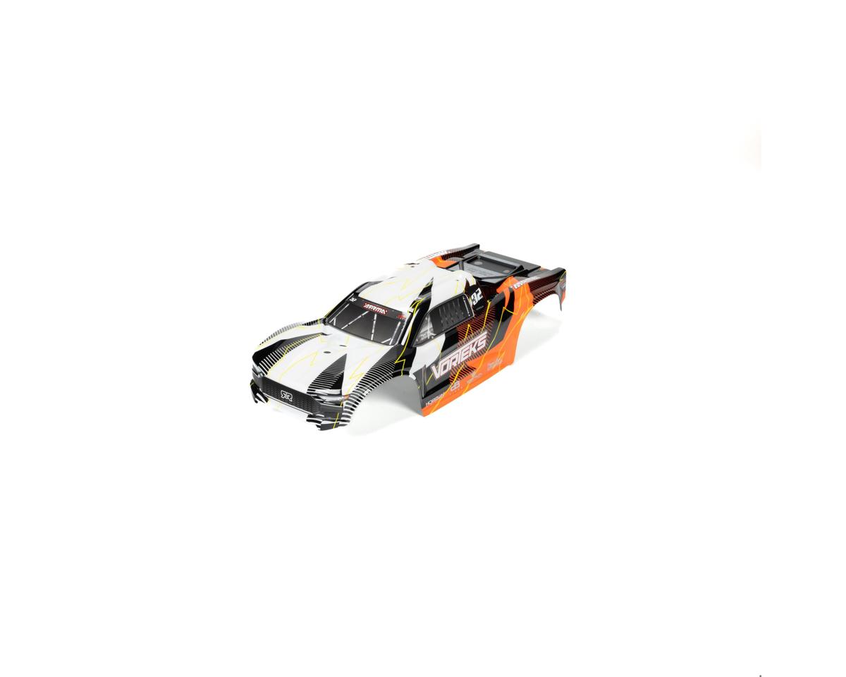 Arrma Vorteks 2WD 1/10 Clipless Painted Trimmed Body Set w/Decals (Orange)