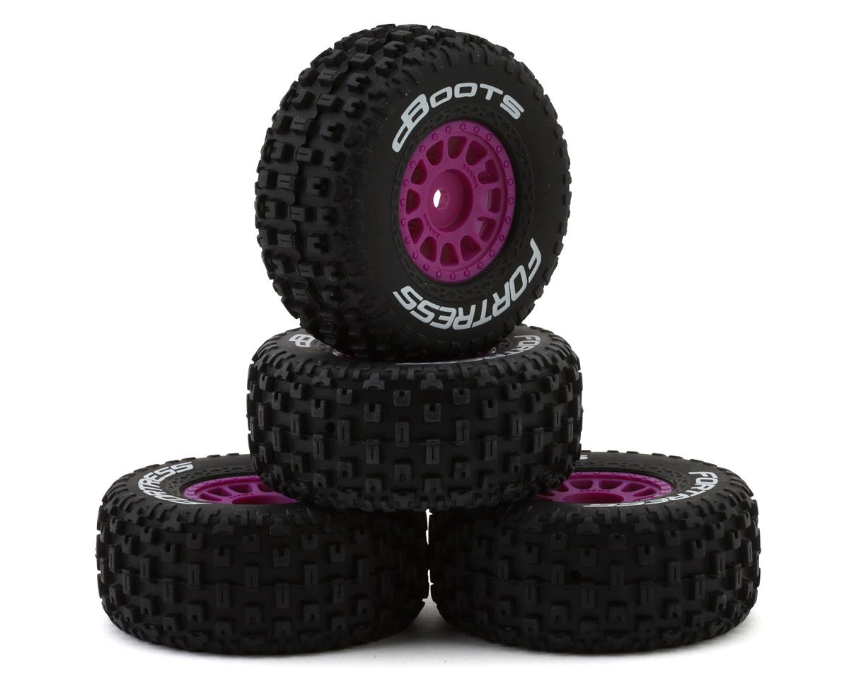 Arrma Mojave Grom dBoots 'Fortress' Pre-Mounted Off-Road Tires (Purple) (4) w/12mm Hex