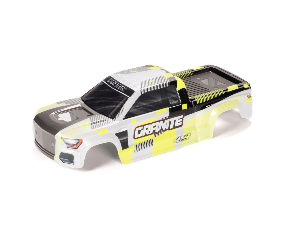 Arrma 1/10 Granite 223S Clipless Painted & Decaled Body (Yellow)
