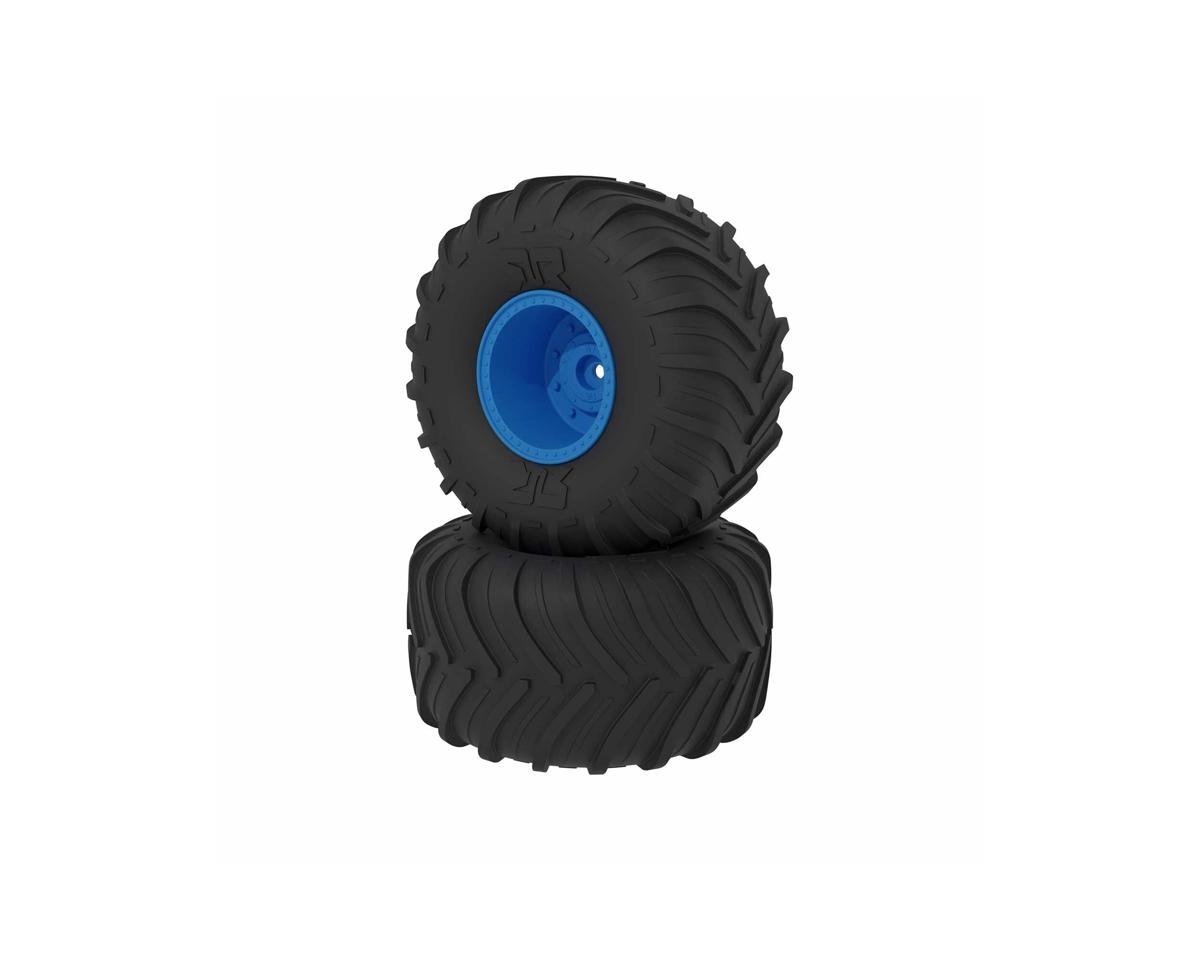 Arrma dBoots Chevron MT Tire Set Glued - Blue