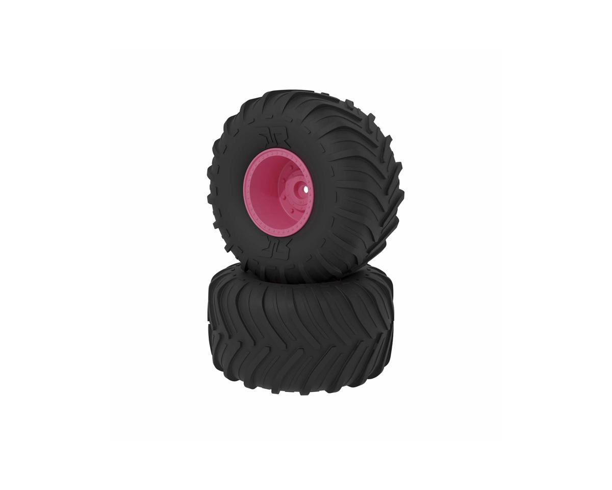 Arrma dBoots Chevron MT Tire Set Glued - Pink