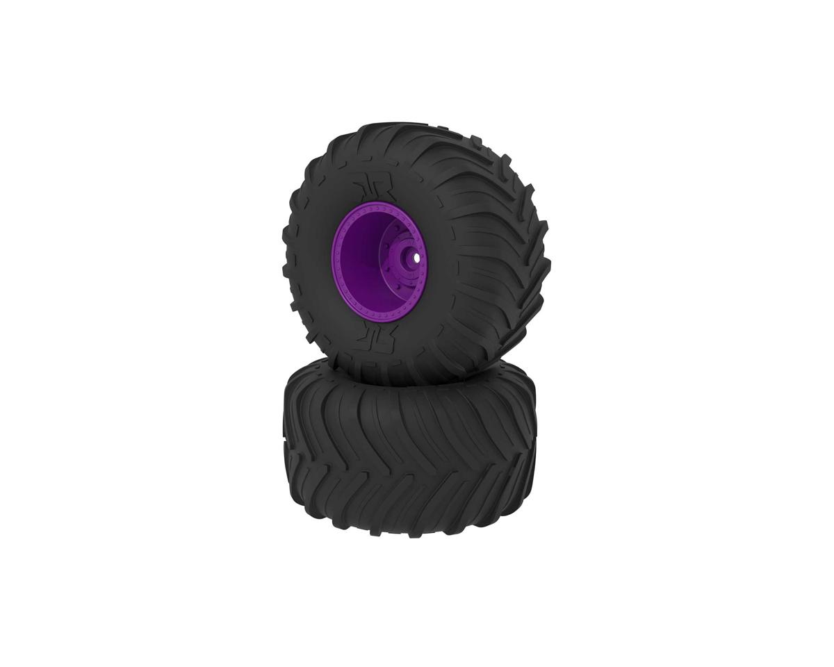 Arrma dBoots Chevron MT Tire Set Glued - Purple
