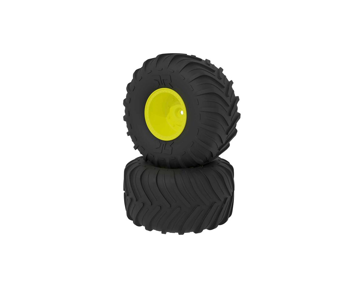 Arrma dBoots Chevron MT Tire Set Glued - Yellow