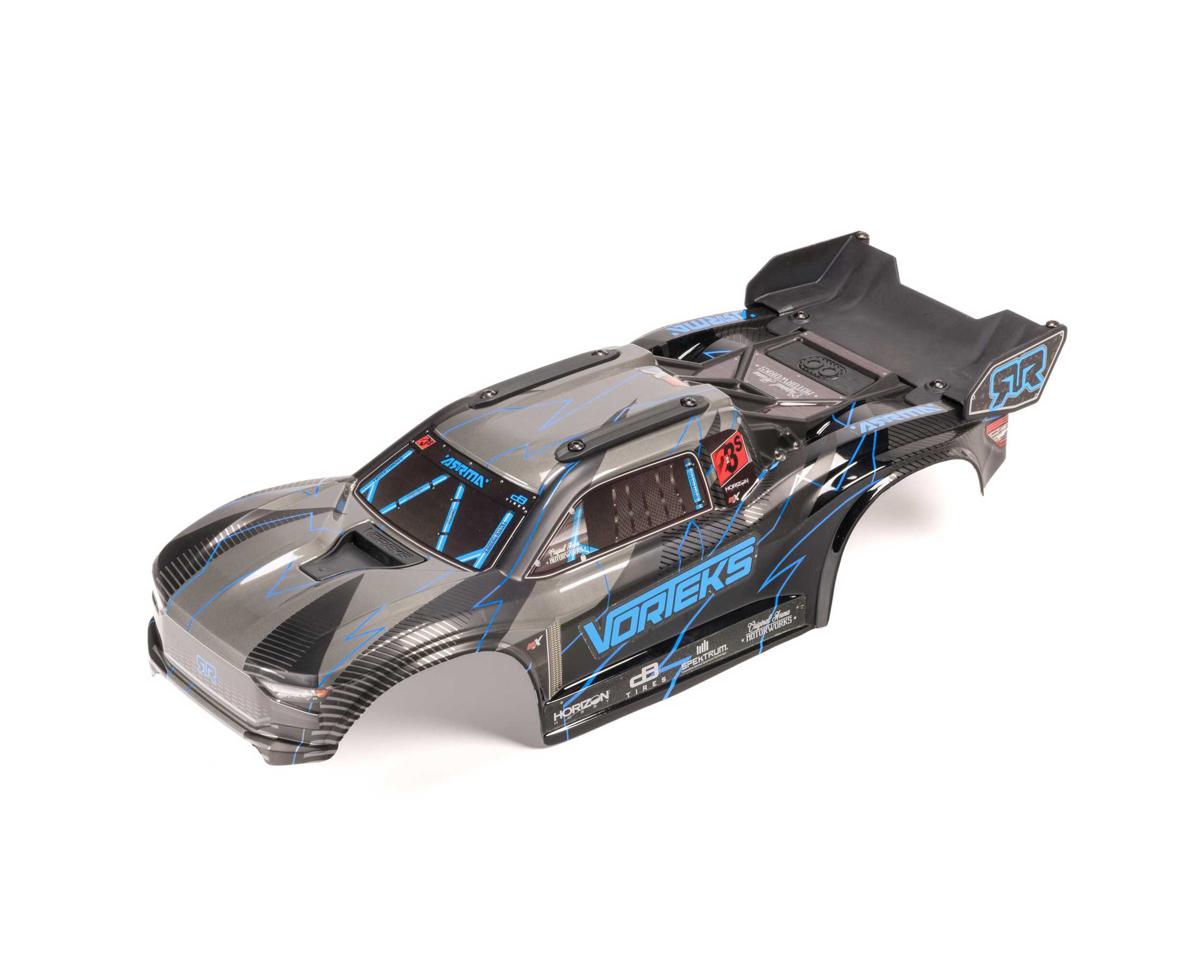 Arrma VORTEKS 2WD Painted Decaled Trimmed Body Set - Hidden Body Mount (Blue/Black)