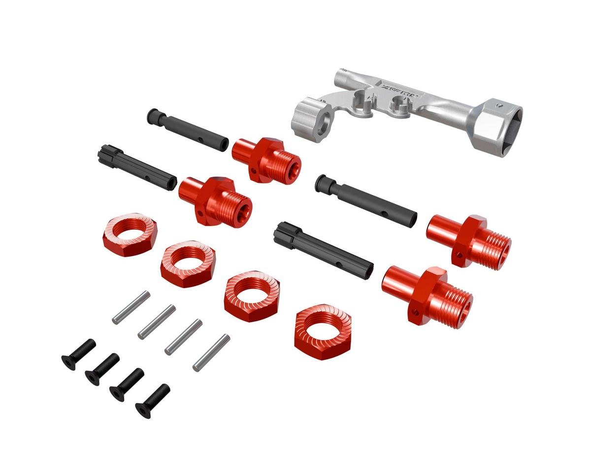 Arrma 17mm Wheel Hex Conversion for Threaded Axles (+10mm Offset)