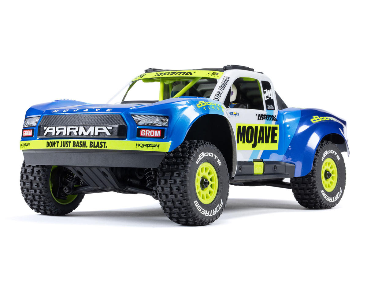 Arrma Mojave Grom MEGA 4WD 380 Brushed 1/16 Electric Desert Truck RTR (Blue/White) w/SLT2 2.4GHz Radio, Battery & Charger