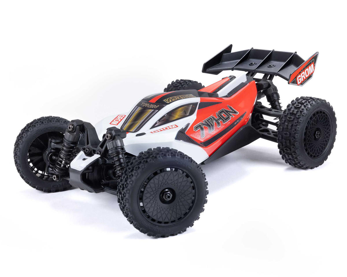 Arrma Typhon Grom MEGA 4WD 380 Brushed 1/14 Buggy RTR (Red/White) w/SLT2 2.4GHz Radio, Battery & Charger