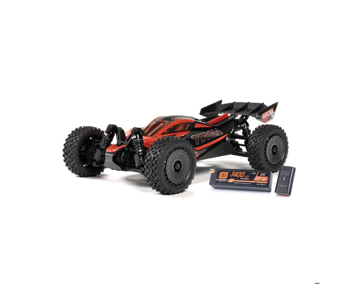 Arrma Typhon Grom 223S BLX 1/14 Brushless RTR 4WD Buggy (Red) w/SLT2 2.4GHz Radio, DSC, Battery & Charger