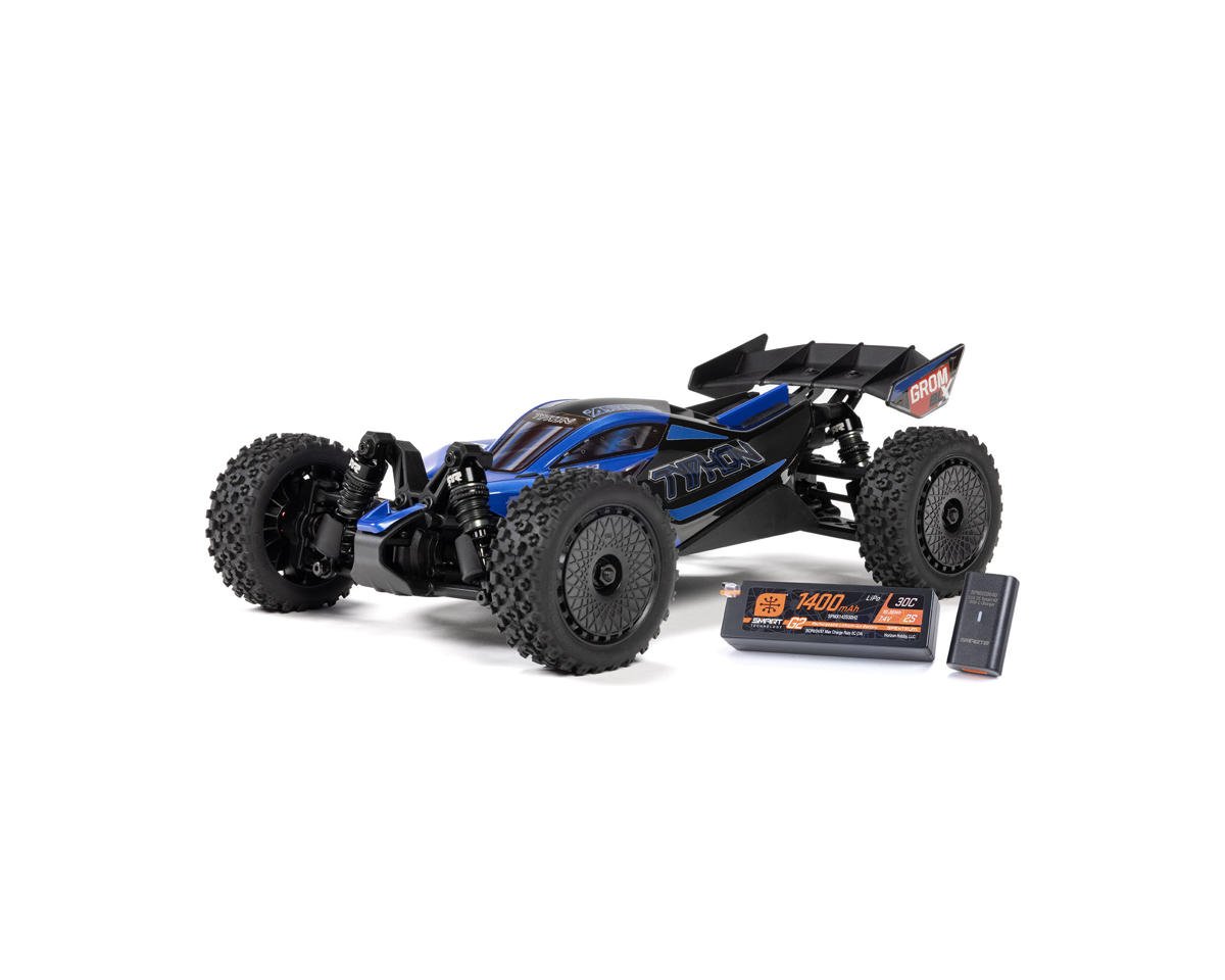 Arrma Typhon Grom 223S BLX 1/14 Brushless RTR 4WD Buggy (Blue) w/SLT2 2.4GHz Radio, DSC, Battery & Charger