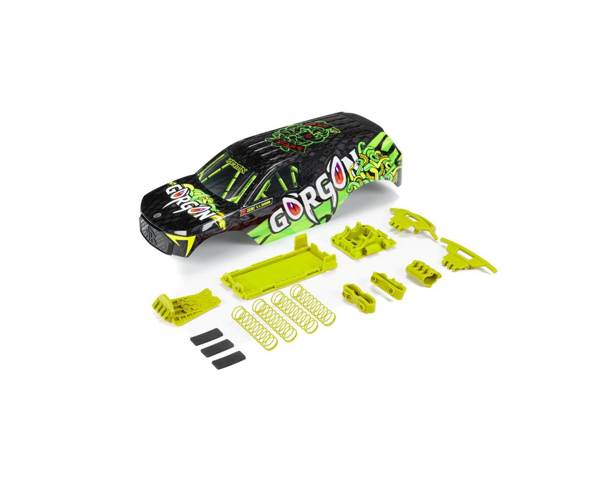 Arrma GORGON Painted Decaled Trimmed Body Set (Fluoro Yellow)