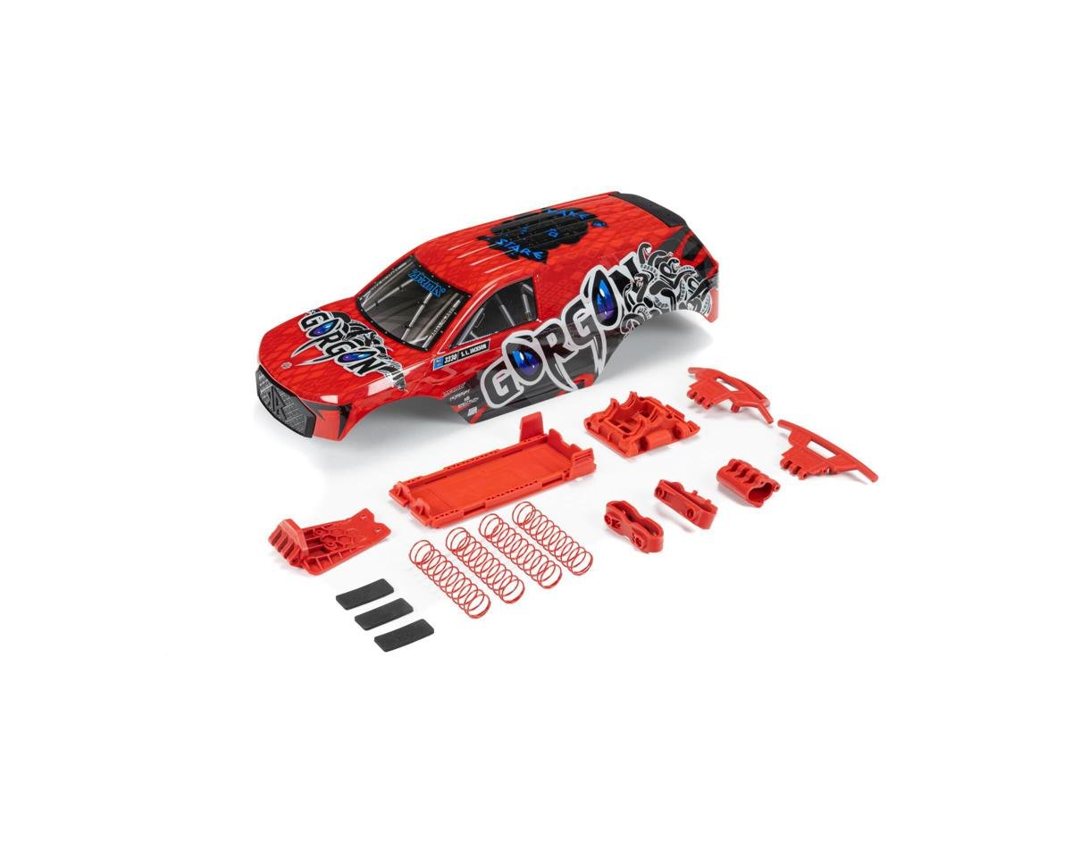 Arrma GORGON Painted Decaled Trimmed Body Set (Red)