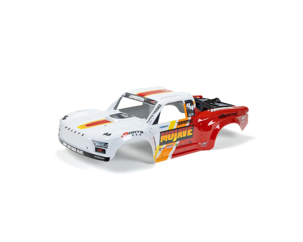 Arrma MOJAVE 4S Painted Decalled Trimmed Body White/Red